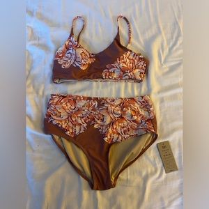 ALBION Rise Bralette Garden Rose Bikini Set (XL)